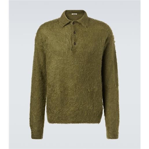 Auralee polo in mohair e lana
