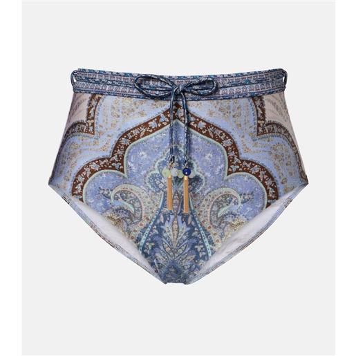 Zimmermann slip bikini wanderlust a vita alta