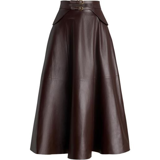 Ralph Lauren Collection gonna midi - marrone