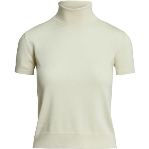 Ralph Lauren Collection top in seta - toni neutri