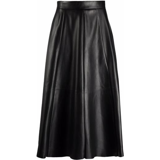 Ralph Lauren Collection gonna midi svasata - nero