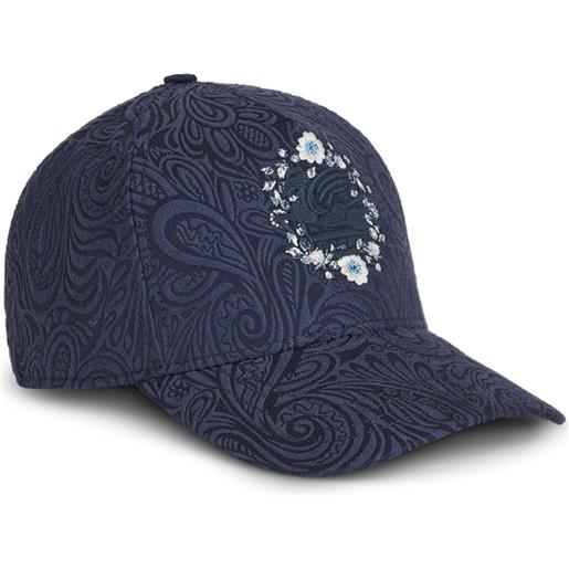 ETRO cappello da baseball con ricamo - blu