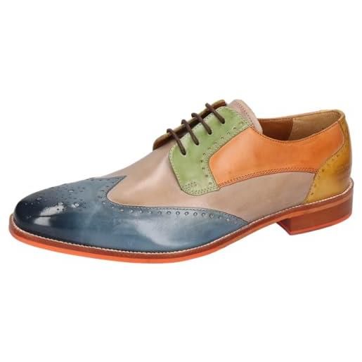 Melvin & Hamilton derby jeff 14 - scarpe da uomo, multicolore, 43 eu