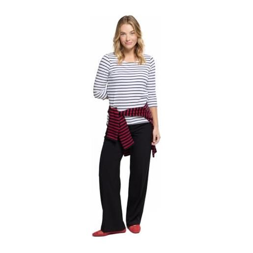 Armor-lux armor lux 6225 maglietta a manica lunga, bianco(blanc (bi9 blanc/rich navy), xs (taglia produttore: 0) donna