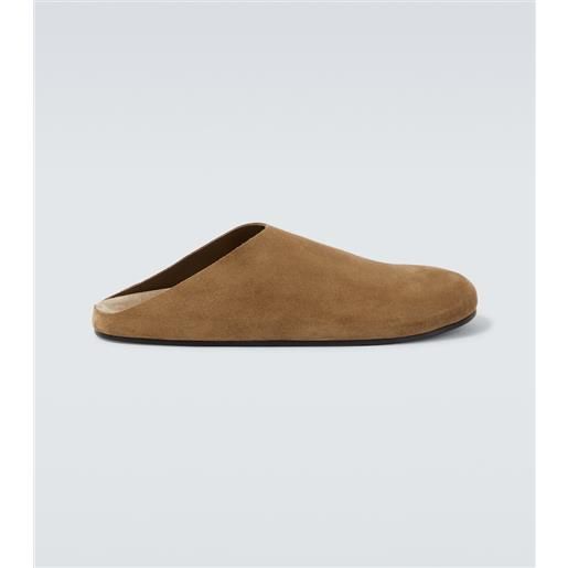The Row mules hudson in suede