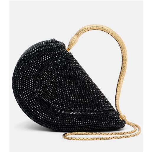 Bvlgari borsa serpenti cuore 1968 small in suede