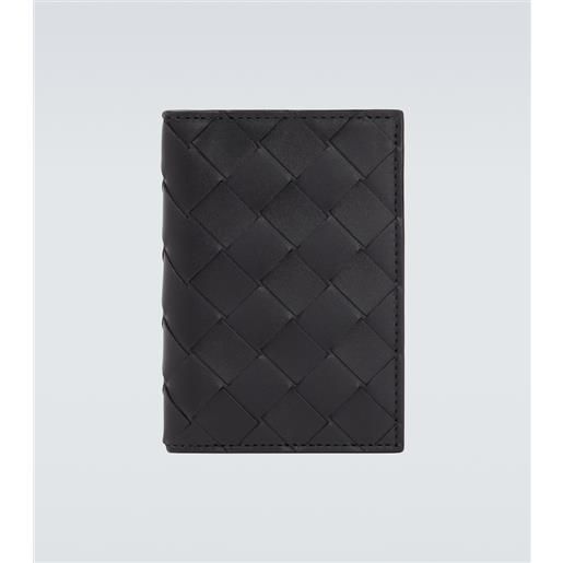 Bottega Veneta portacarte in pelle intrecciato
