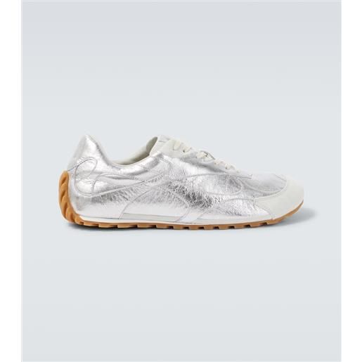 Bottega Veneta sneakers orbit flash in pelle metallizzata