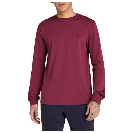 Timberland t-shirt da uomo manica lunga dunstan river bordeaux taglia s codice tb0a2bq3648