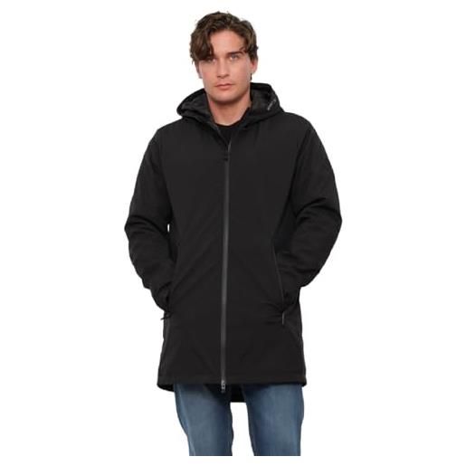 PEOPLE OF SHIBUYA giaccone idrorepellente in tessuto tecnico - modello auji/sc pm767 (nero) 56