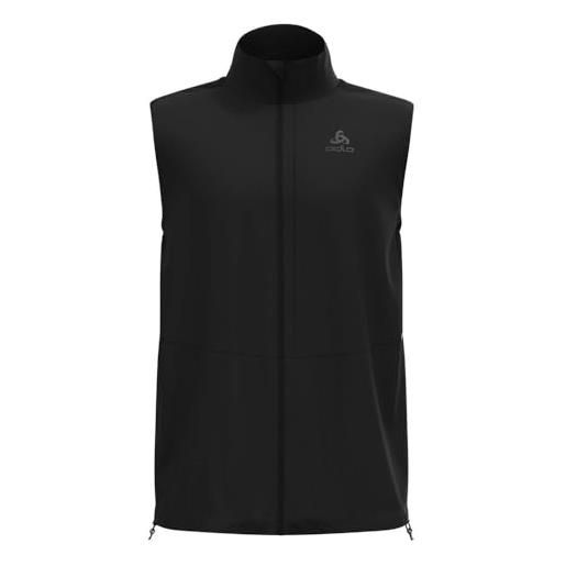 Odlo uomo zeroweight warm vest abbigliamento running gilet nero - nero m