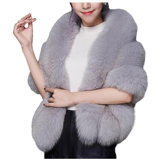 Generic coprispalle in pelliccia sintetica | sintetica scialle in pelliccia sintetica per le donne scialle in pelliccia sint pelliccia sintetica cappotto