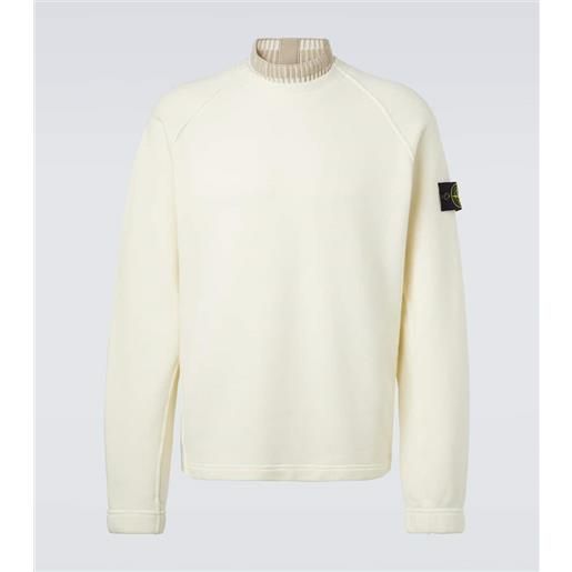 Stone Island felpa compass in cotone