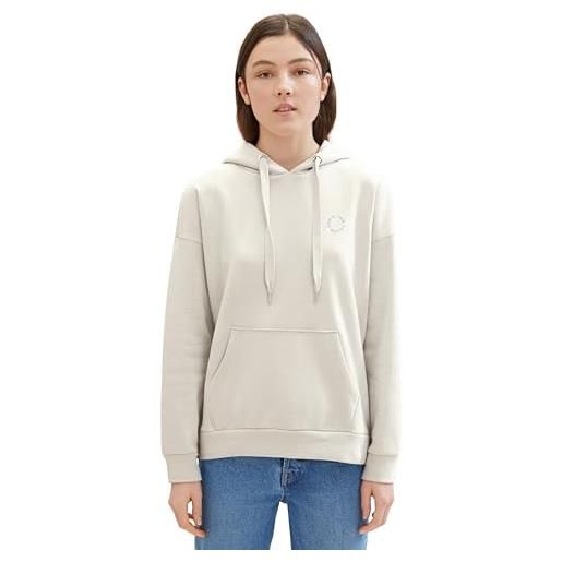 TOM TAILOR Denim 1042253 maglia di tuta, 10479-beige grey, m donna