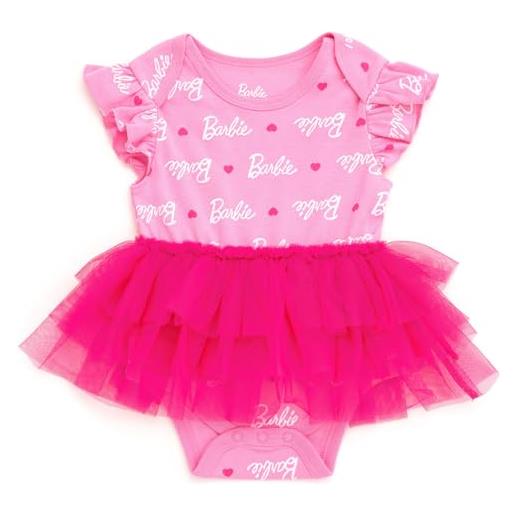 Barbie tutù da neonata a neonato, rosa, 6-9 mesi