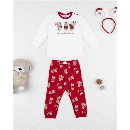 Prénatal pigiama famiglia natalizio bimba orsetti