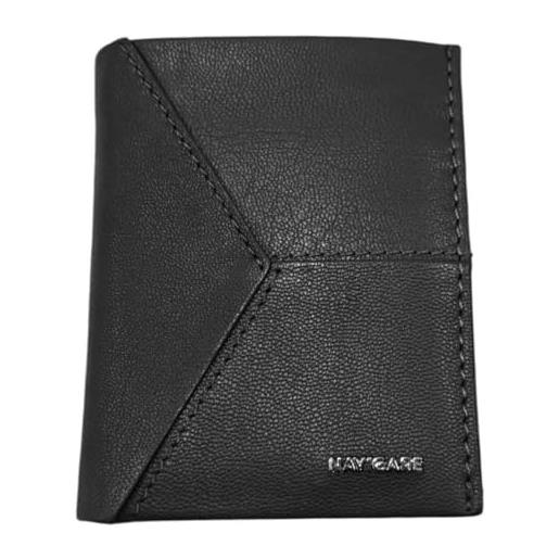 Navigare portafoglio verticale slim uomo in pelle porta carte credito banconote