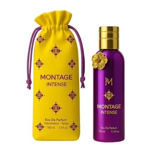 Generico profumo montage intense caffe', eau de parfum, natural spray, 100ml, fragranza unisex, persistente, intenso, raffinato aromatico, caldo