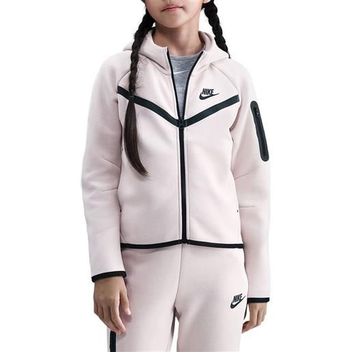 NIKE felpa con cappuccio full zip tech fleece bambina