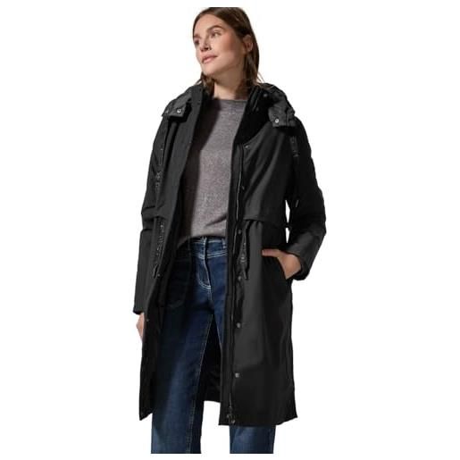 Cecil b101059 2 in 1 trench coat, nero, xl donna