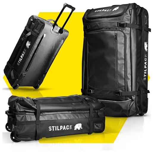 Stilpack borsa da viaggio con ruote, nero , 120l, trolley