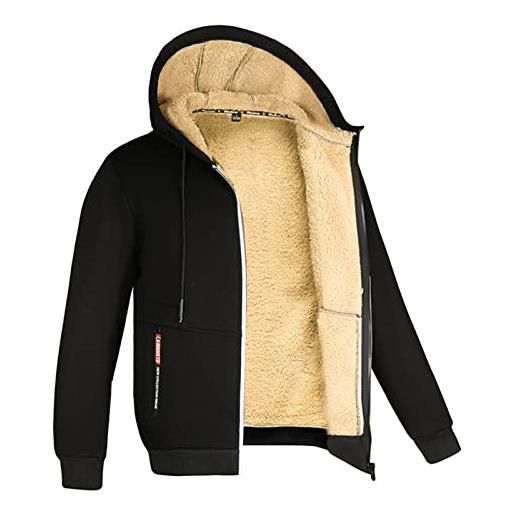 LEVI'S - Felpa uomo relaxed in sherpa con zip