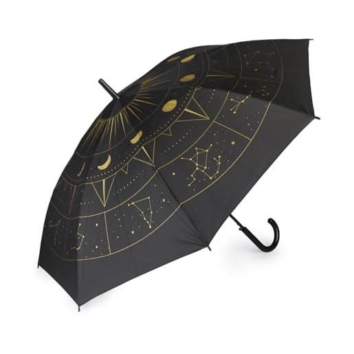 Balvi ombrello astral colore nero, oro il cielo costellato sul tuo ombrello nylon