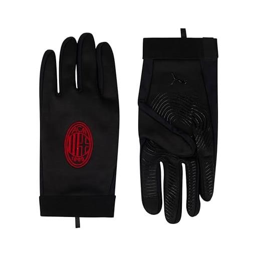 A.C. Milan - guanti field player, guanti da calcio, prodotto ufficiale, adulto, unisex, taglia xs