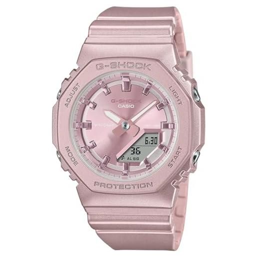 Casio g-shock - orologio da polso da unisex al quarzo sportivo bracciale e cassa in resina di colore rosa quadrante analogico-digitale rosa - gma-p2100st-4aer