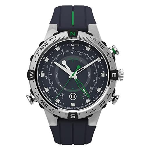 Timex orologio analogico quarzo da uomo con cinturino in gomma tw2v22100