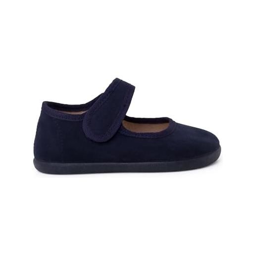 Pisamonas ballerine con cinturino barefoot serratex chiusura strappo misurare 22 colore blu