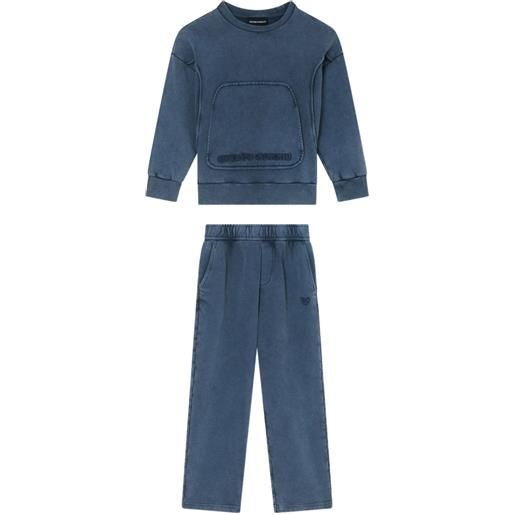 Emporio Armani Kids tuta sportiva - blu