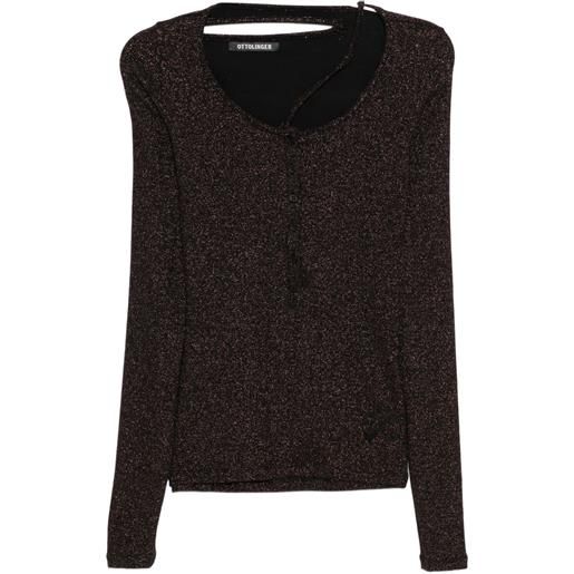 Ottolinger top a maniche lunghe - nero