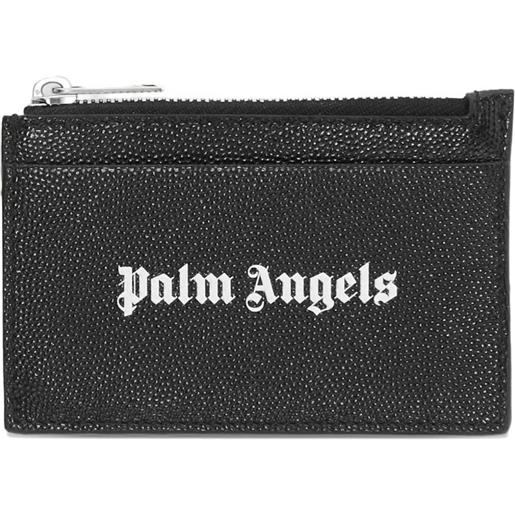 Palm Angels Kids portacarte con stampa - nero