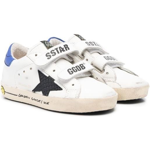 Golden Goose Kids sneakers con chiusure a strappo - bianco
