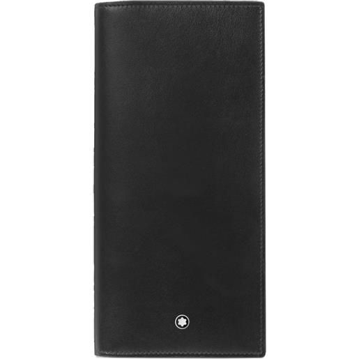 Montblanc portafoglio con placca logo - nero