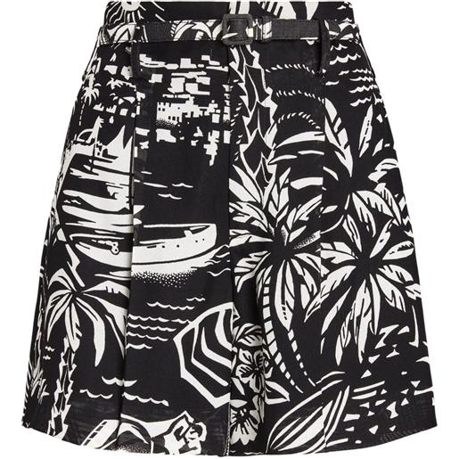 Ralph Lauren Collection shorts con stampa - nero