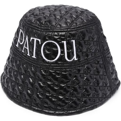 Patou cappello bucket con ricamo - nero