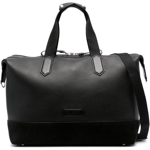 TOM FORD borsone con applicazione - nero