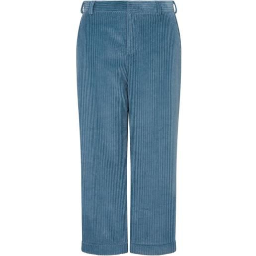 Moschino pantaloni a coste - blu