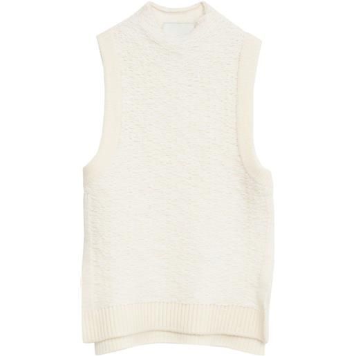 3.1 Phillip Lim top con collo rialzato - bianco