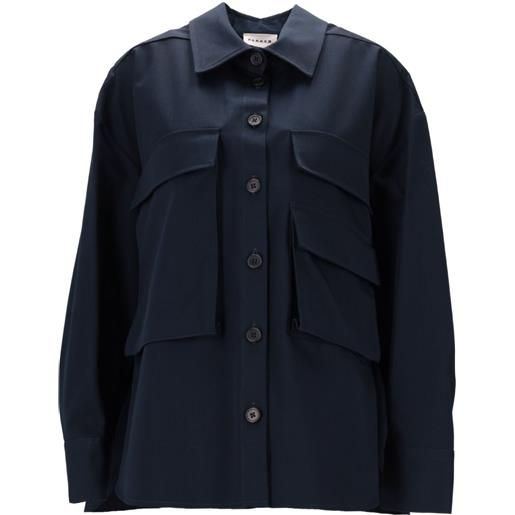 P.A.R.O.S.H. camicia con colletto button-down - blu