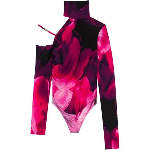 Versace Jeans Couture body a fiori - rosa