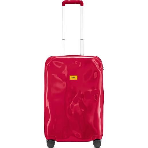 Crash Baggage valigia con logo - rosso