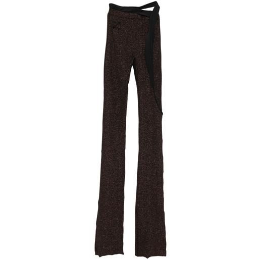 Ottolinger pantaloni effetto glitter - nero