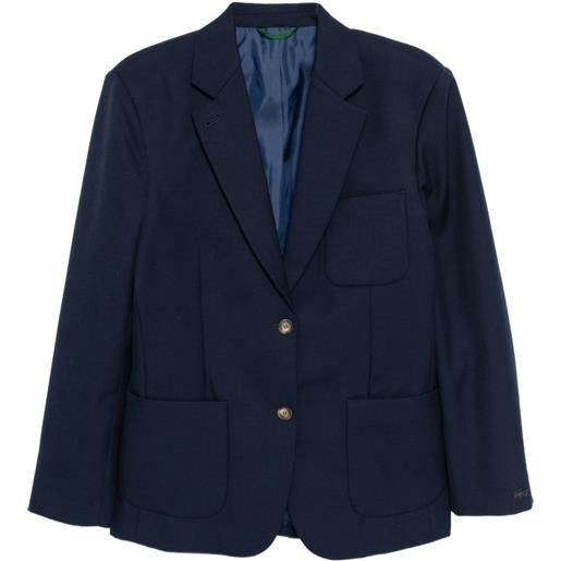 Lacoste blazer con ricamo - blu