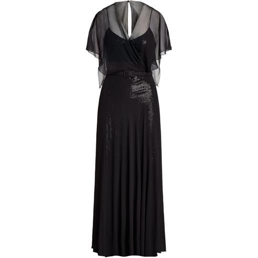 Ralph Lauren Collection abito midi con cintura - nero