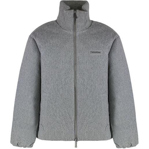 Calvin Klein giacca trapuntata a collo alto - grigio