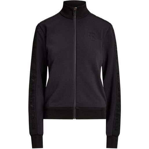 Ralph Lauren Collection bomber con logo e zip - nero