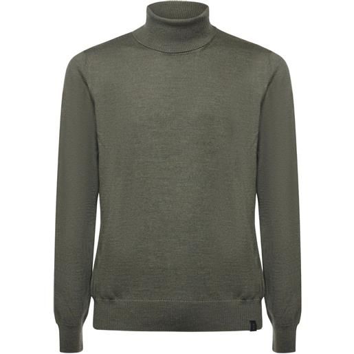 Fay maglione a collo alto - verde